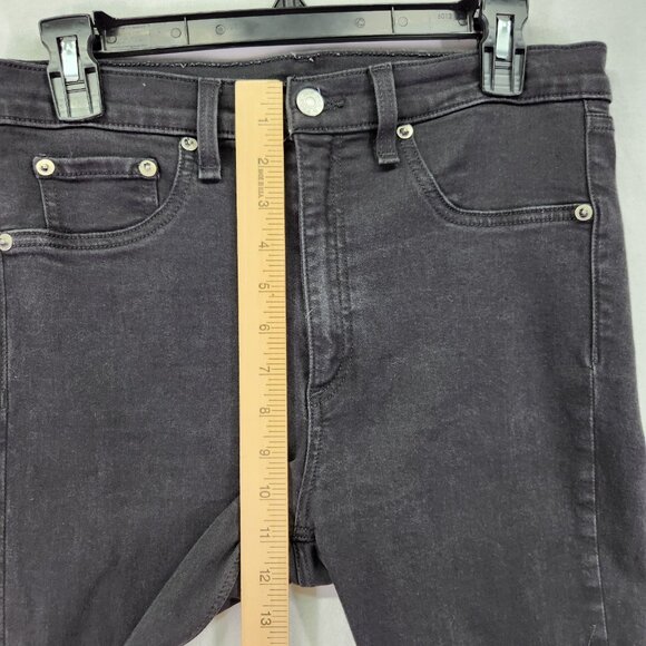 Rag & Bone High Rise Ankle Skinny Jeans Size 31 Black Denim - Picture 4 of 14